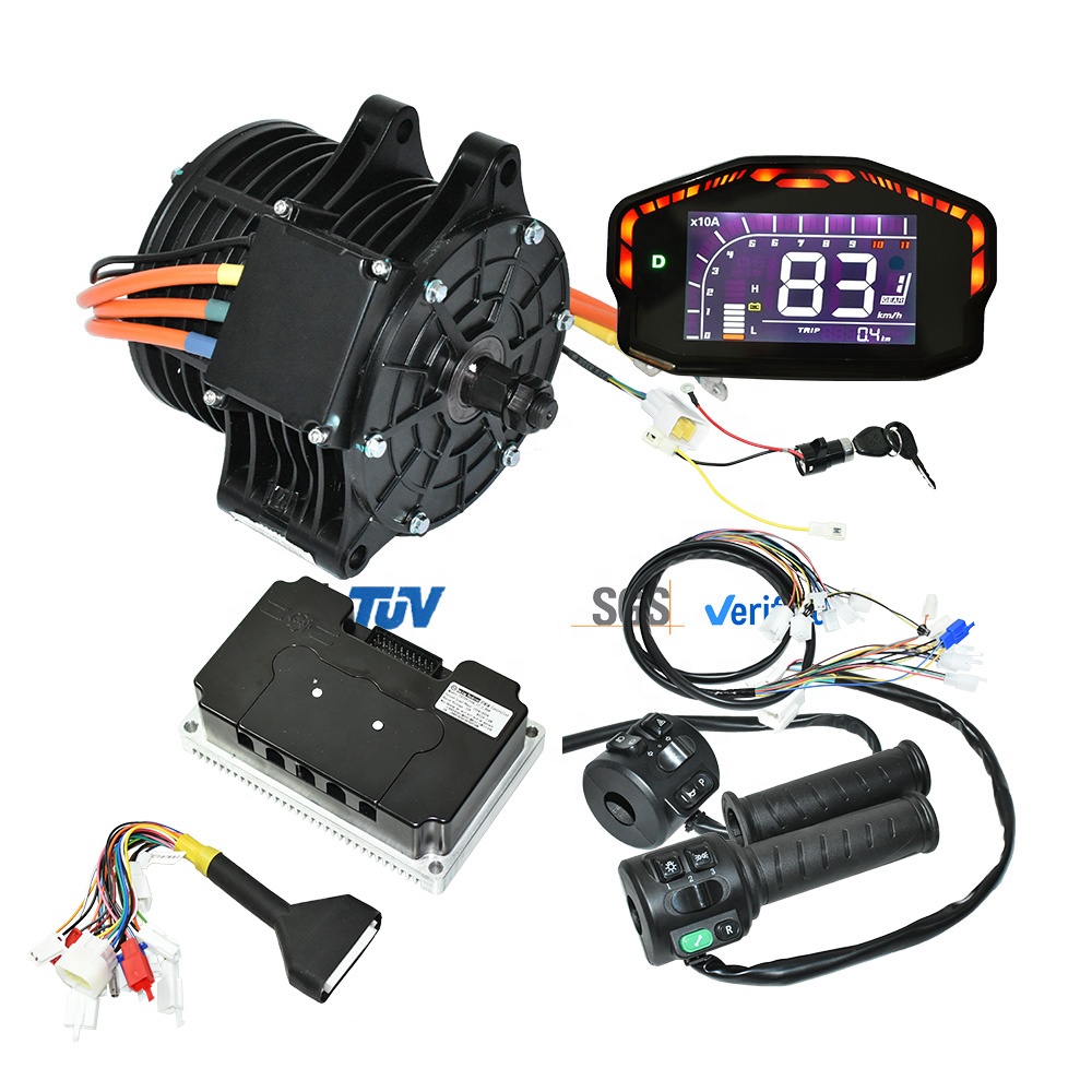 MOTOR PMSM内蔵ローター式ミッドドライブモーター 7 - Mid Drive Motor Kit 72V 3000W のレビューと価格